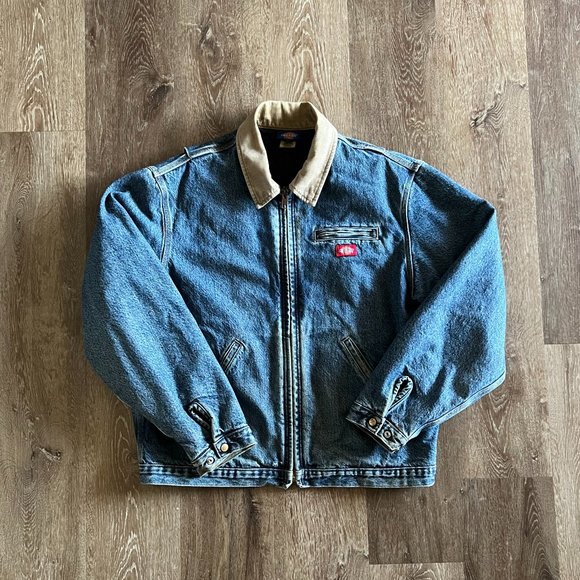 ジャケット・アウター 00s Dickies Detroit jacket grunge Dickies Detroit Chore Jacket Mens XL Chest 26 Hoodie Grunge